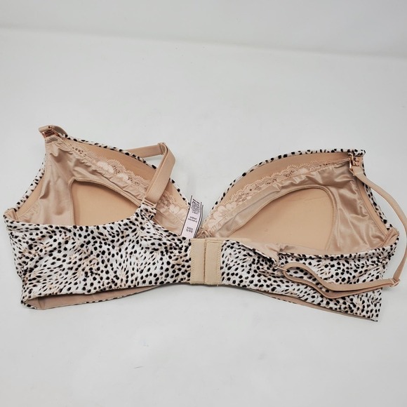 Victoria's Secret Wireless Push-Up Leopard Print Underwear Lingerie Bra Size 38D - Picture 4 of 8
